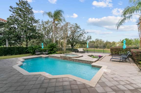 Gathering paradise with golf view and game room